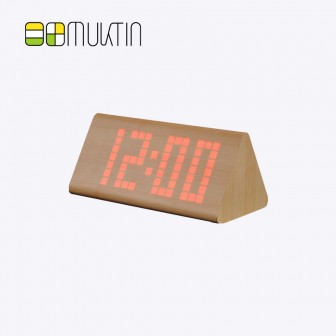 Luxury electronic wooden alarm clock  MT1118